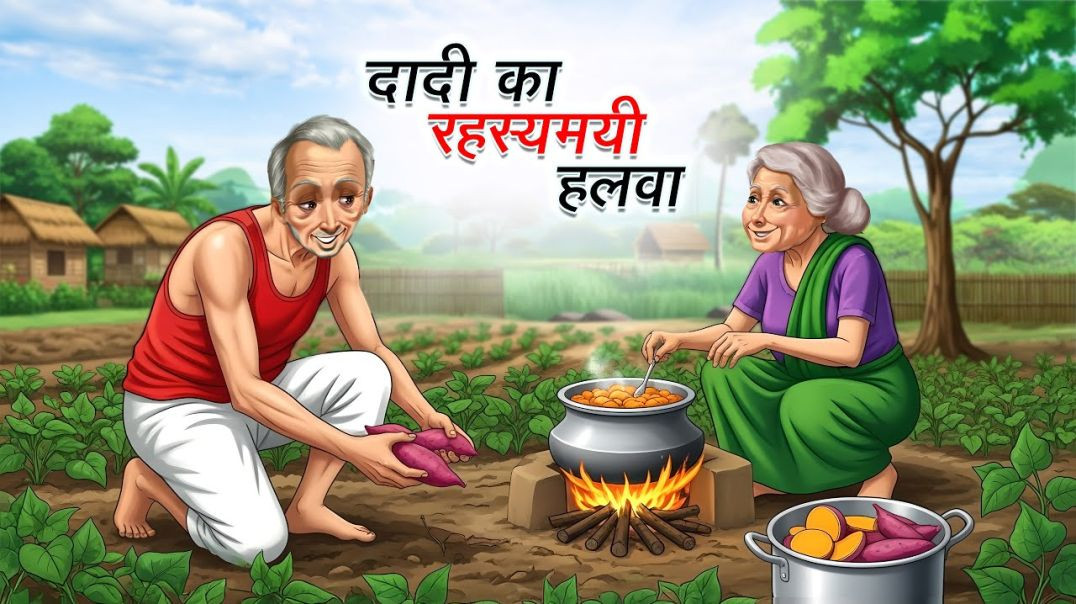⁣दादी का रहस्यमयी हल्वा  DADI KA RAHASYAMAYI HALWA  HINDI KAHANI  CARTOON STORY  HINDI STORIES