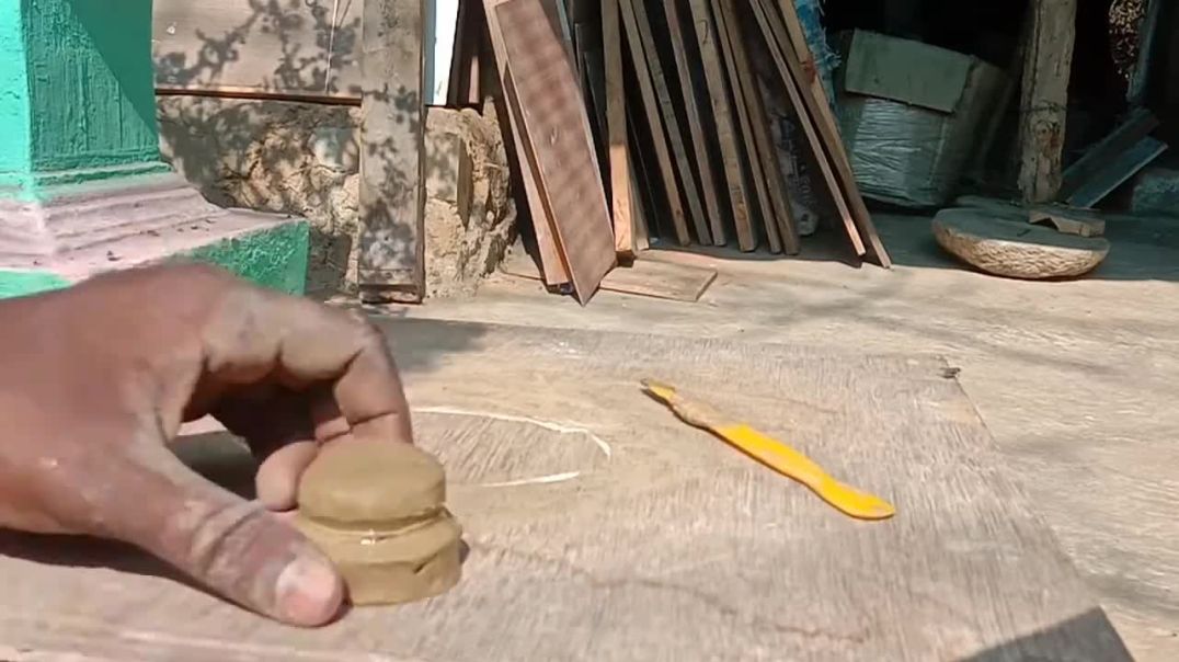 ⁣how to make a little cute ganesha with clay)