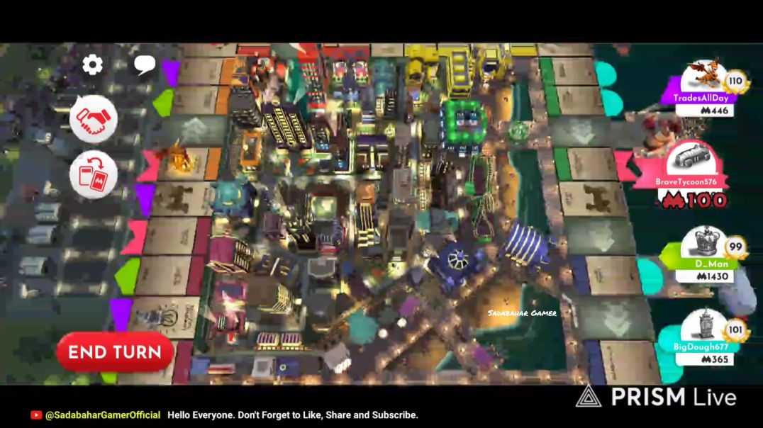 ⁣Monopoly - Atlantic City Board  - Online Mode | Sadabahar Gamer