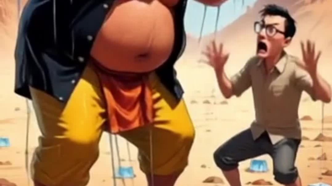 ⁣Bhukhad motu ne banaya barf ka ghar