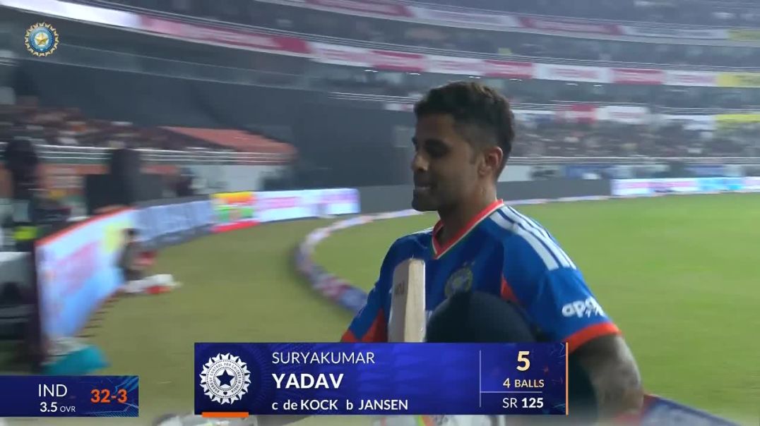 ⁣Fall of Wickets in Ind Vs SA 2nd T20 match highlights #WicketFall