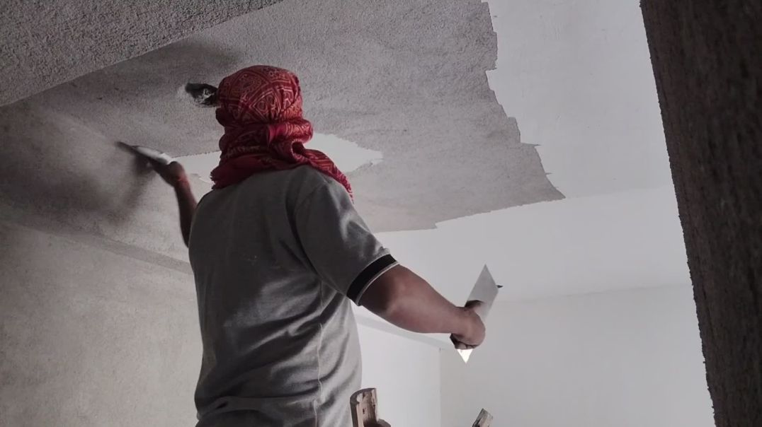 ⁣asian paint putty work #wallputtyvlogs