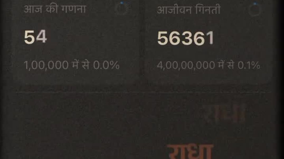 ⁣Radha jaap #राधा राधा