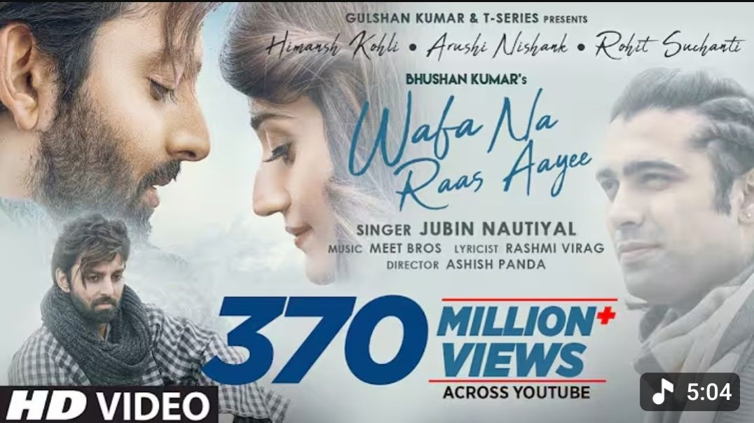 ⁣Wafa Na Raas Aayee Song Jubin Nautiyal Ft