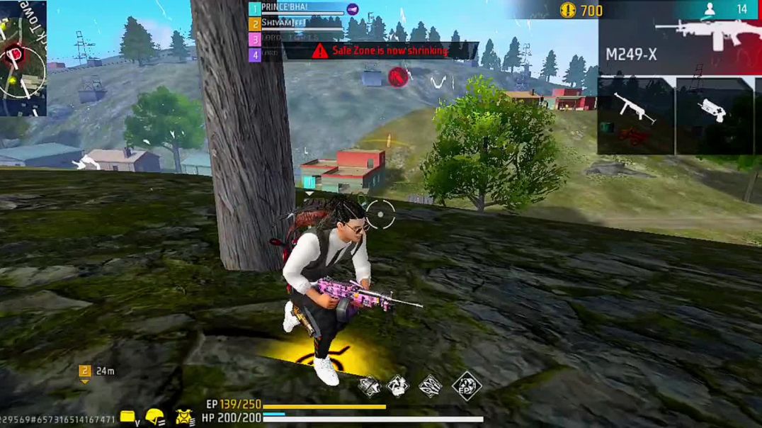 ⁣Free fire gameplay 😈