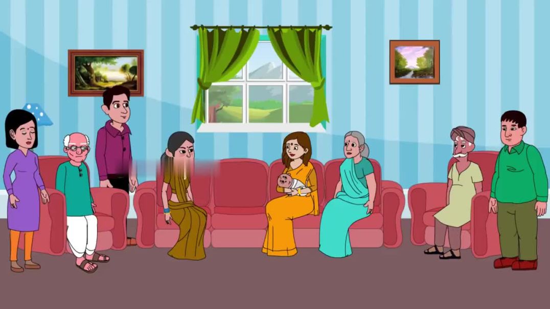 ⁣Kahani बच्चे का नामकरण - Hindi Kahaniya _ Bedtime Moral Stories _ Hindi Fairy Tales _ Funny Story(72