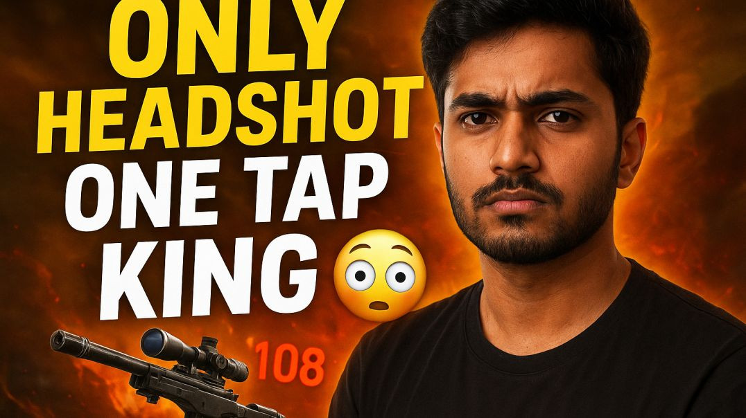 ⁣Only Headshot Challenge in Free Fire 😱 | One Tap King Gameplay