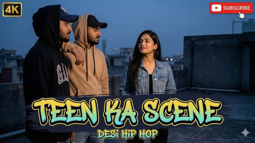⁣Teen Ka Scene (तीन का सीन) | 2 Friends 1 Girl - Desi Hip Hop Song | Audio Vault Global