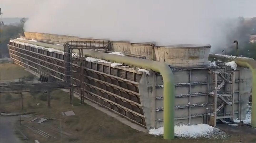 ⁣COOLING TOWER MORNING VIEW 😁 WINTER ☃️❄️