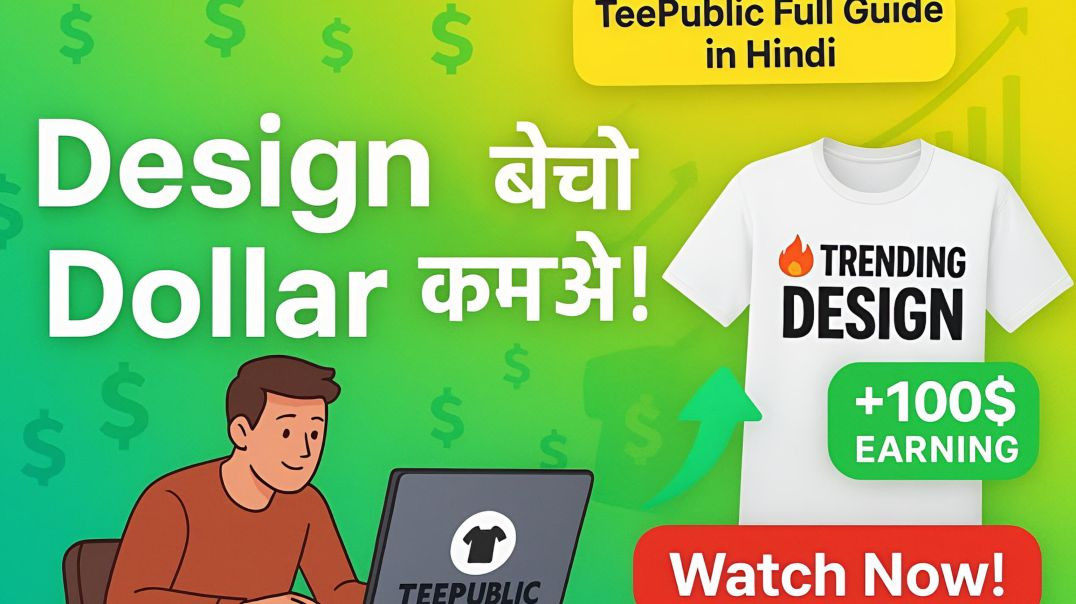 ⁣Teepublic se pese kese kmaye #teepublic #money