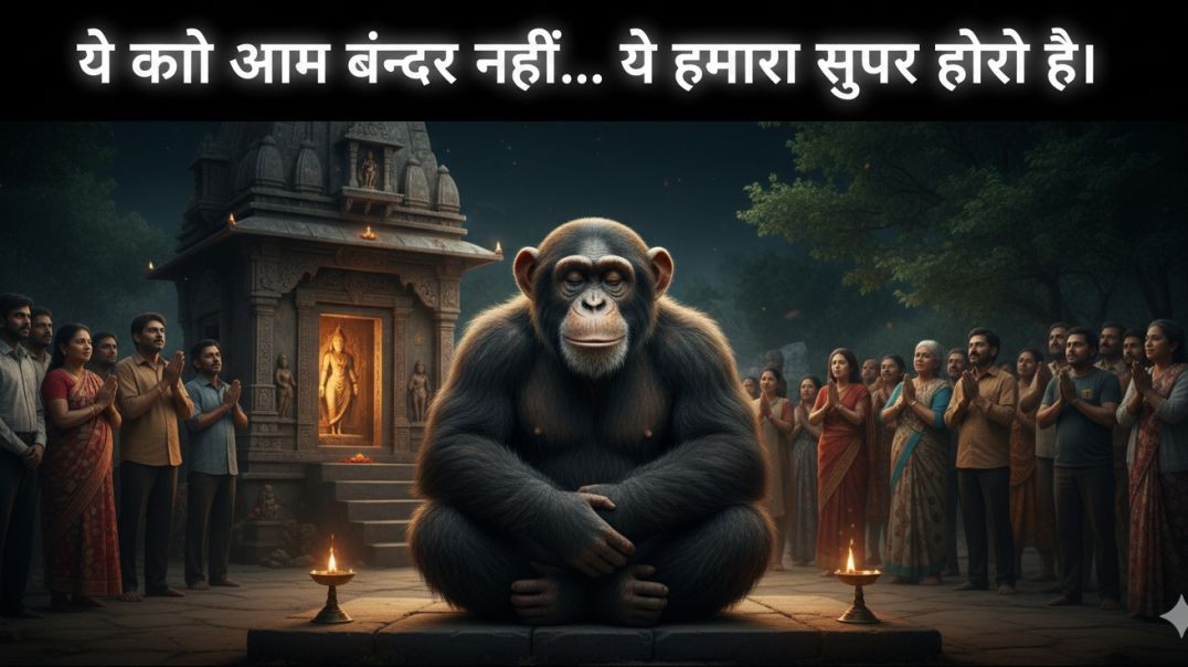 ⁣गाँव का सच्चा सुपर हीरो बंदर 🐒