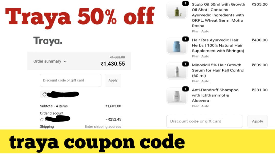 ⁣Traya 50% off || traya coupon code || traya health coupon new
