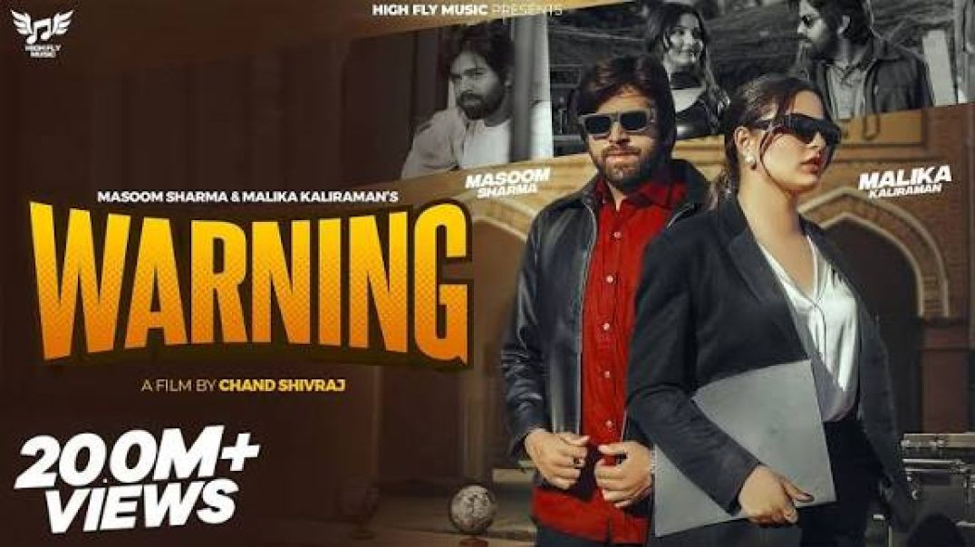 ⁣WARNING (Official Video) I Masoom Sharma | Malika Kaliraman | Haryanvi Songs Haryanavi 2025