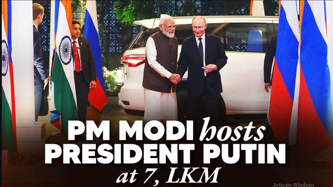 ⁣PM Modi warmly receives President Putin at 7, LKM
