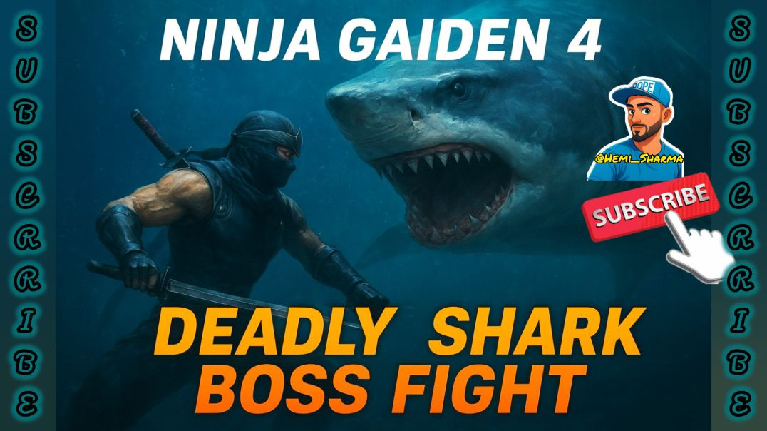 ⁣Ninja Gaiden 4 – Deadly Shark Boss Fight | Yakumo’s Epic Battle 🔥