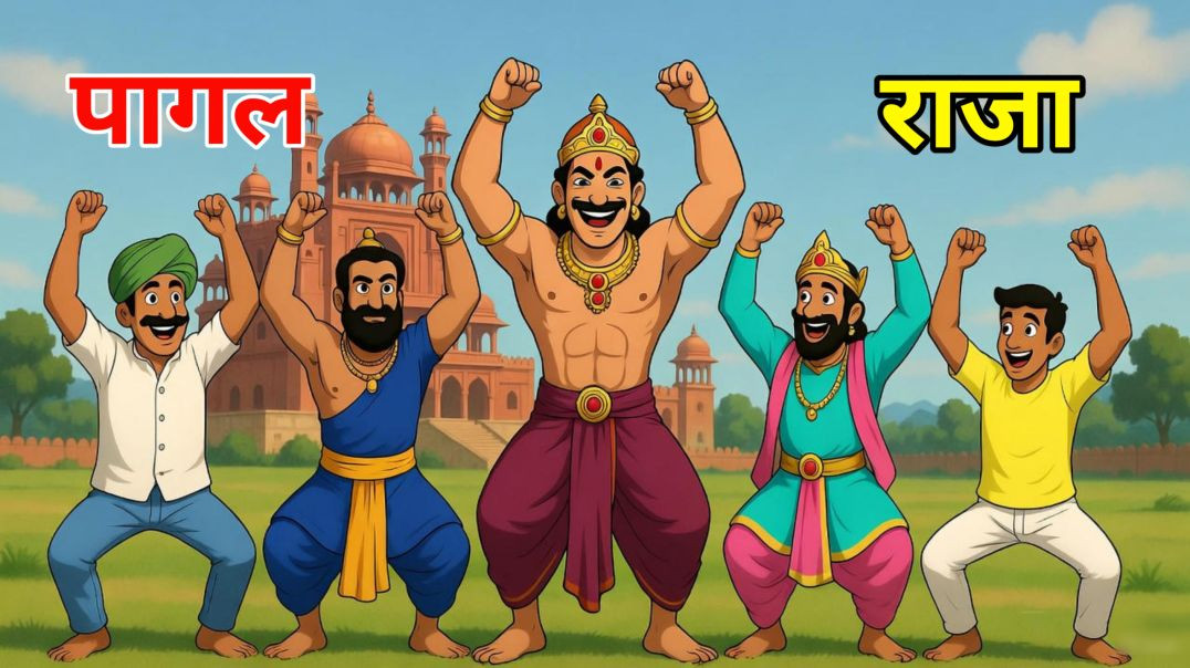 ⁣पागल राजा | Pagal raja | हिन्दी कहानी | Moral stories | Hindi kahaniya | Hindi Toon |