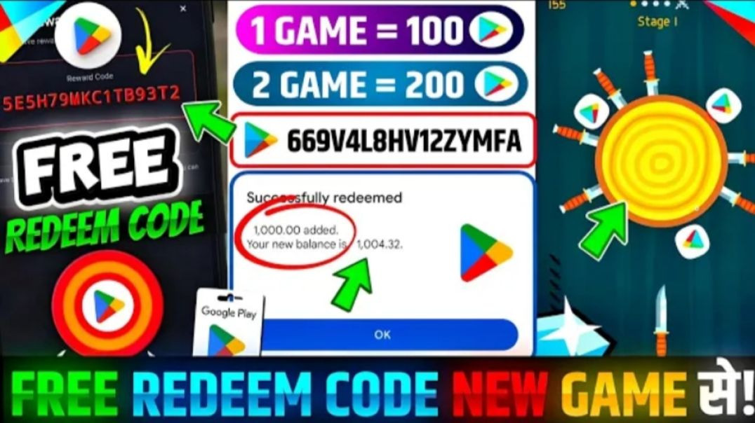⁣हम आपको ऐसा ऐप बताएंगे जिस पर रिडीम कोड फ्री में मिलता हैFREE_REDEEM_CODE__GAME EFREE_REDEEM_CODE_AP