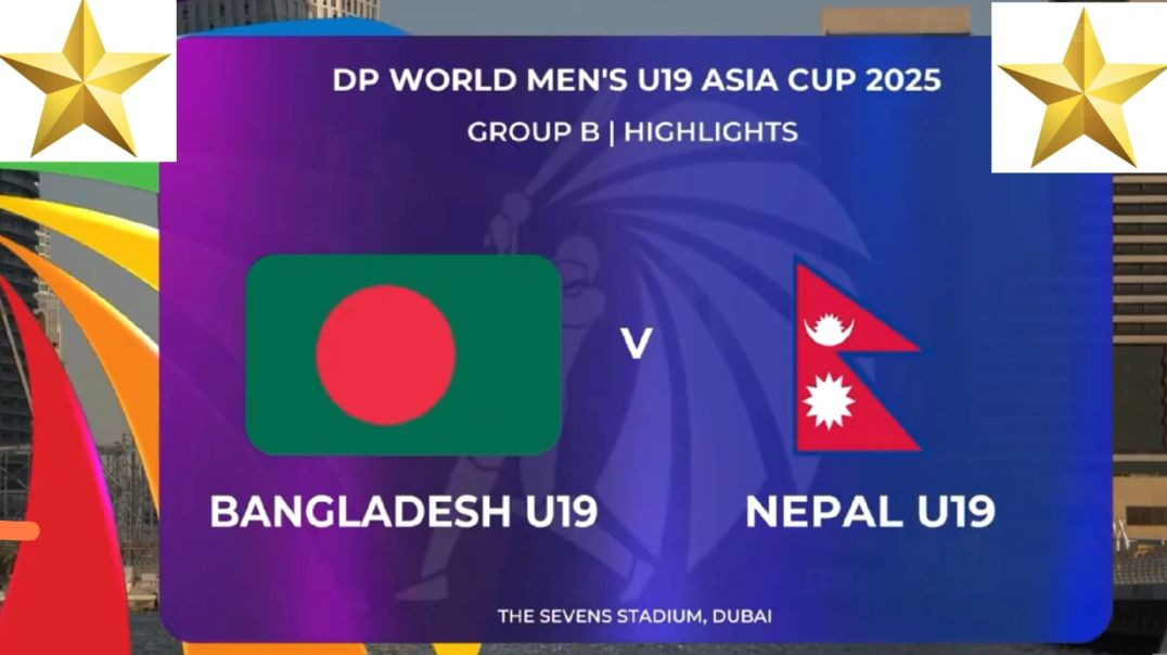 ⁣Bangladesh vs Nepal _ Highlights _  U-19 Asia Cup