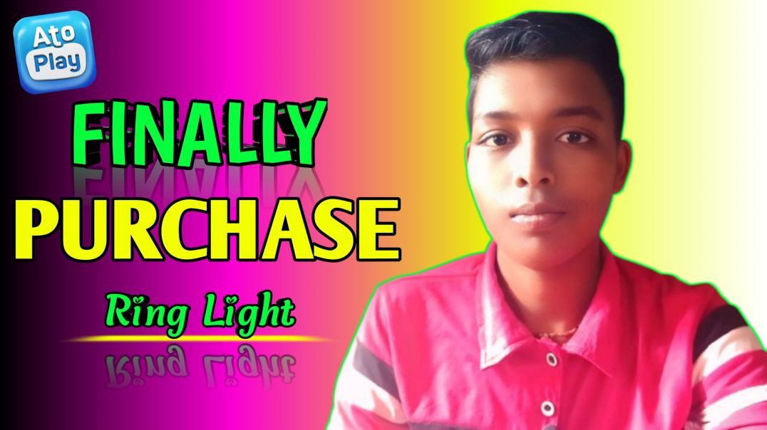 ⁣Finally Main video maker ring light khareed liya #GourabNandi#tack