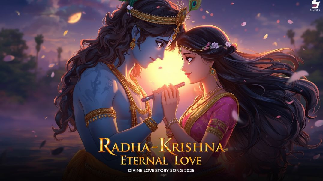 ⁣Radha-Krishna Eternal Love | Divine Love Story Song 2025 | Anime Bhakti