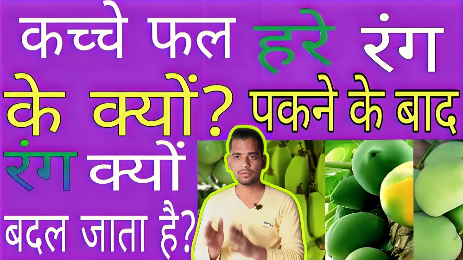 ⁣कच्चे फल हरे रंग के ही क्यों होते है | kachche fruit green hi kyo hote hai | AC Prashant