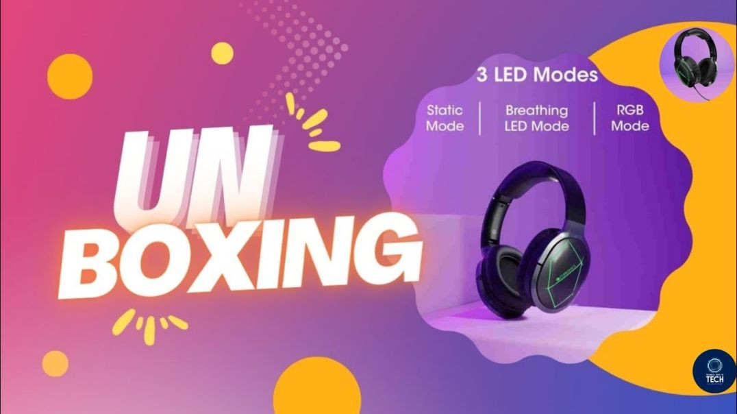 ⁣Zebronics Zeb Envy Bluetooth Headphones Unboxing _ RGB Headphones 🎧