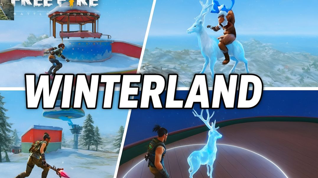 ⁣Free Fire NEW Winterlands Event Changes 🔥 | Airship Loot, Skating & New Item Winterlands Dreamsp