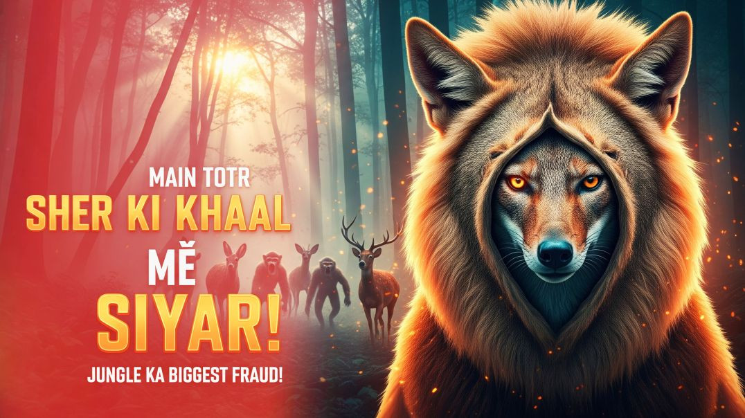 ⁣Sher Ki Khaal Mein Siyar | Jungle Ka Sabse Bada Fraud Pakda Gaya! #hindistories #moralstories #ai