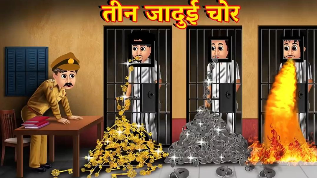 ⁣तीन जादूई चोर  HINDI CARTOON SUBSCRIBE NOW