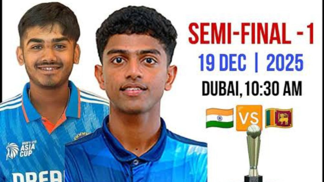 ⁣INDIA U19 VS SRI LANKA U19 SAMI FINAL 1 HGHILITS
