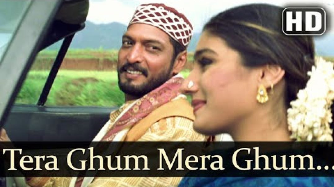 Tera_Gham_Mera_Gham___Ghulam-E-Musthafa___Nana_Patekar,_Raveena_Tandon___Hariharan___Love_Song