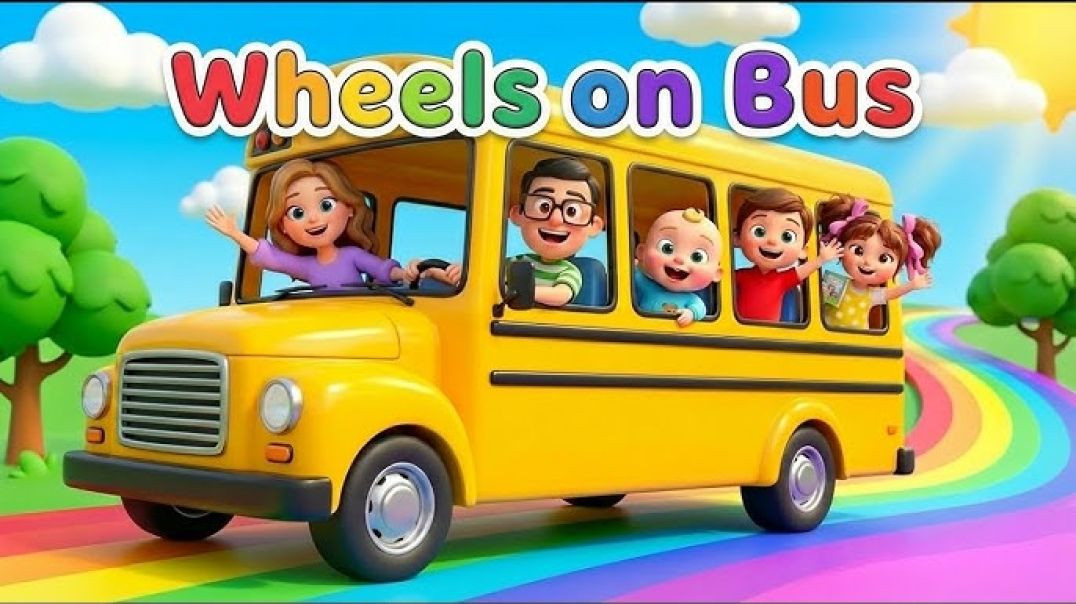 ⁣Wheels on the Bus – Hindi Nursery Rhyme