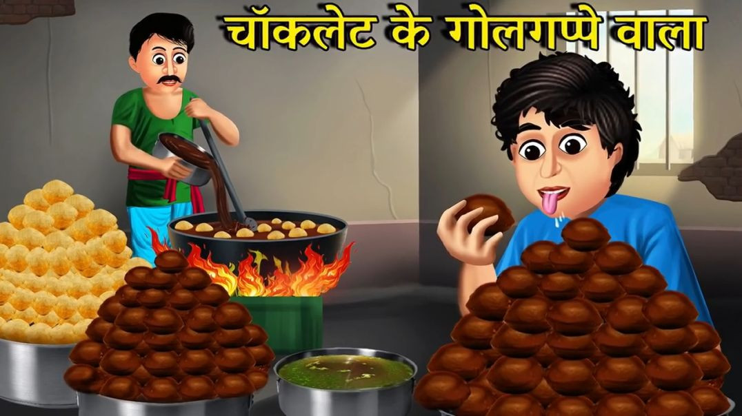 ⁣चॉकलेट के गोलगप्पे वाला Hindi cartoon subscribe please