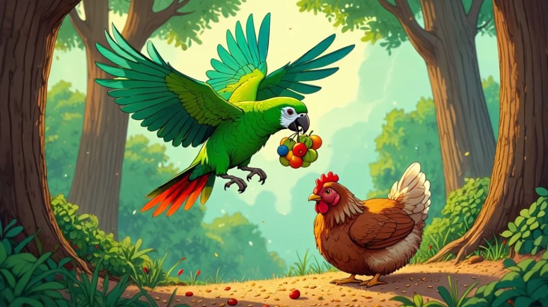 ⁣समझदार तोता