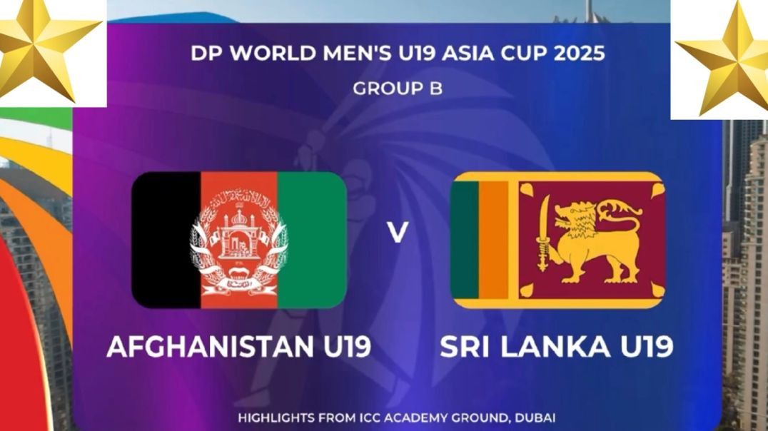 ⁣Sri Lanka vs Afghanistan _ Highlights _ U-19 Asia Cup