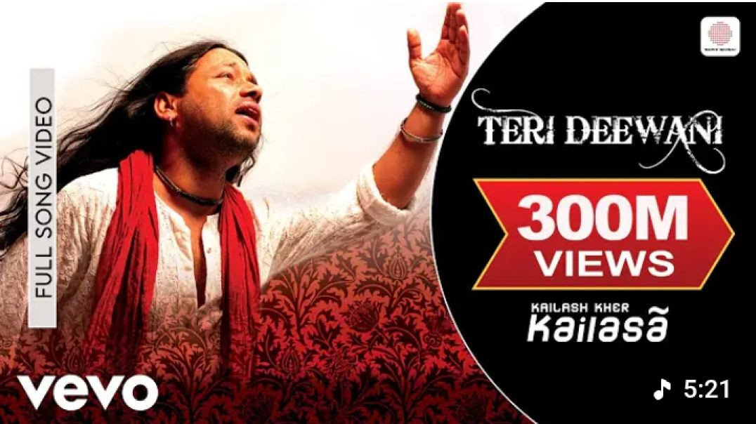 Teri_Deewani_-_Kailash_Kher___Official_Video___Kailasa___Paresh___Naresh(360p)