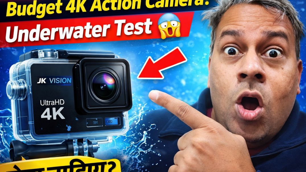 ⁣JK Vision 30FPS Action Camera Review in Hindi | Ultra HD Waterproof Action Camera | 170° Wide Angle 