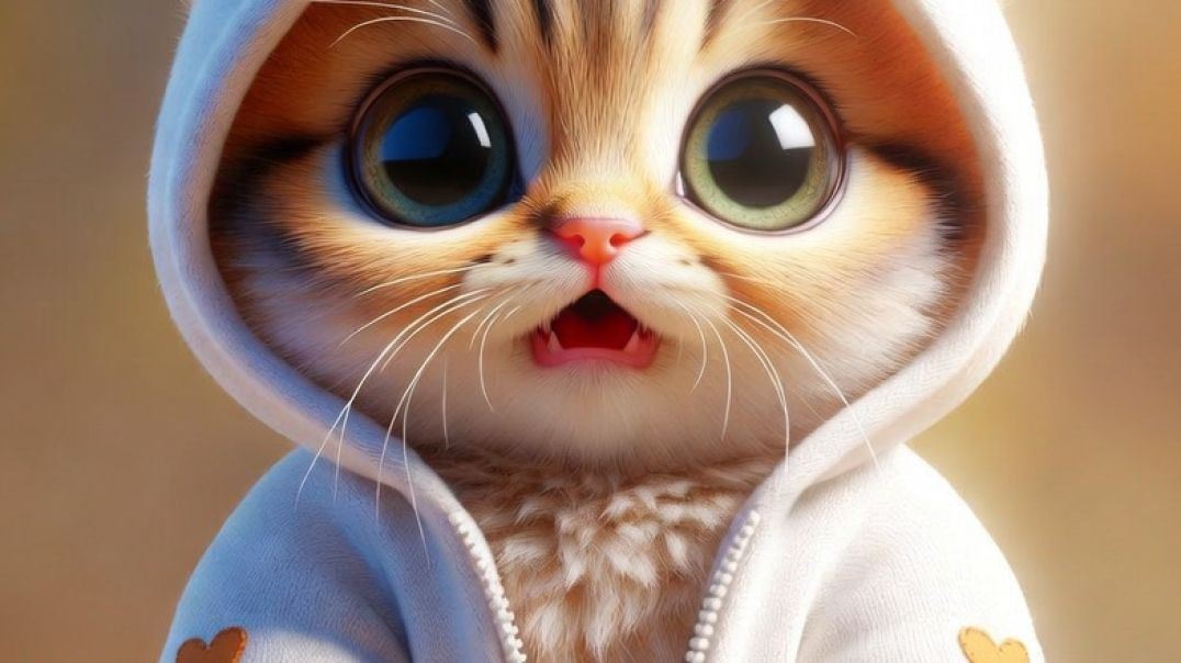 ⁣Cat in the dancer trending video AI