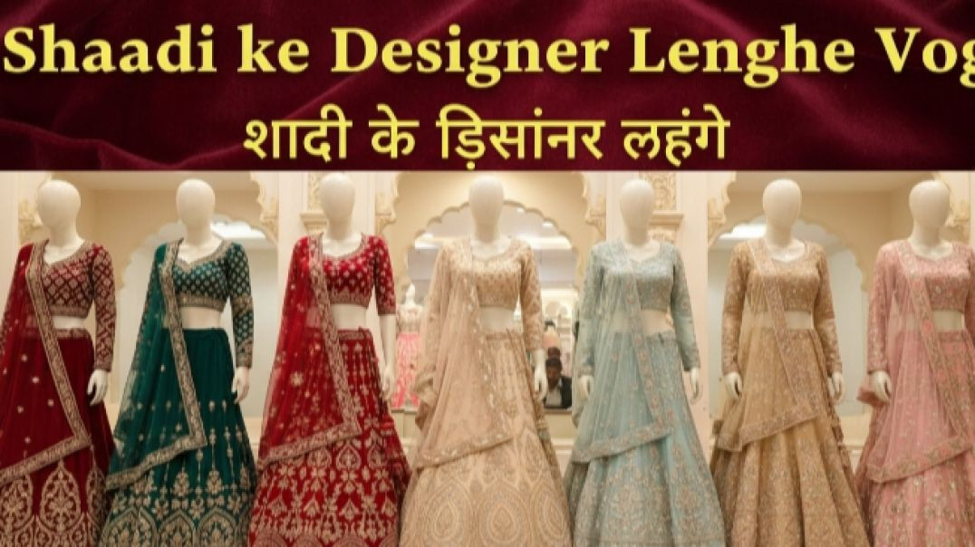 ⁣Shaadi ke Designer Lenghe Vlog
