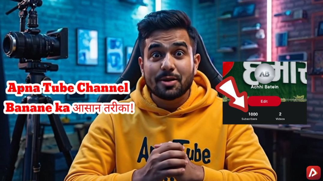 ⁣Apna tube channel kaise banaye