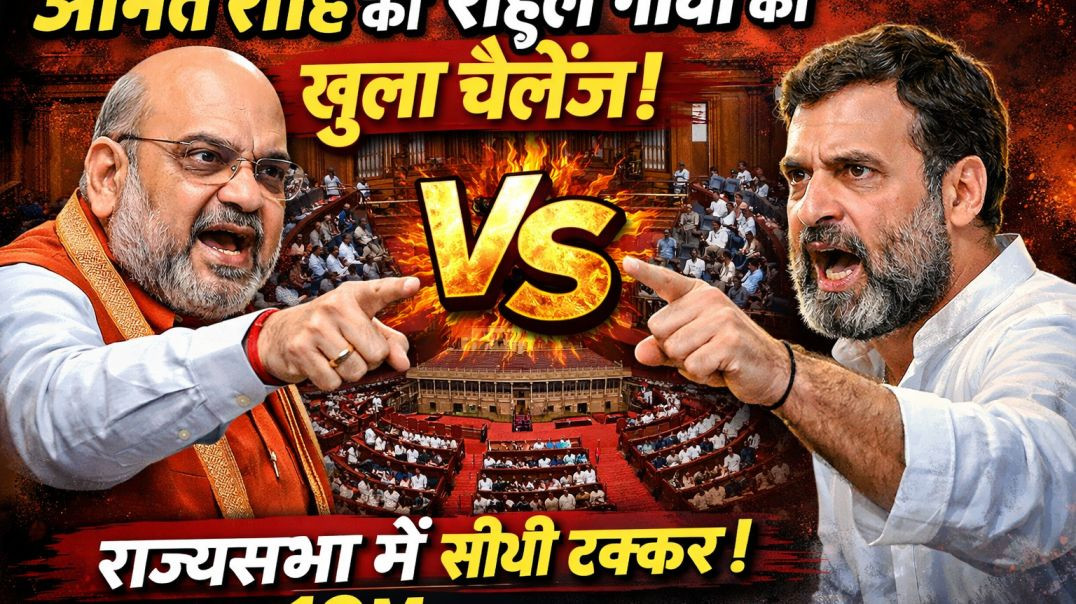 ⁣राज्यसभा में अमित शाह ने राहुल गांधी को दिया खुला चैलेंज! 🔥 | Parliament में सीधी टक्कर