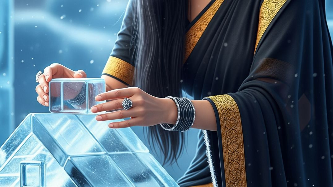 ⁣गर्मी में लड़की ने बनाया बर्फ का घर! ❄🦒" #shorts