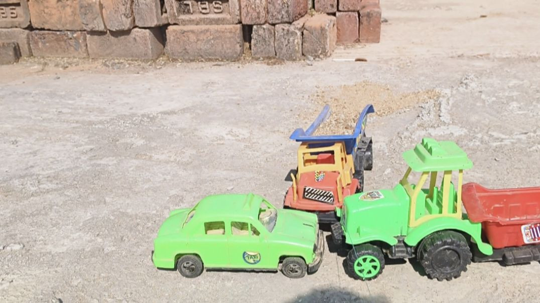 ⁣Monster truck funny crash in toy city 🚒ll truck cartoon ll tractor cartoon ll anki toys yt