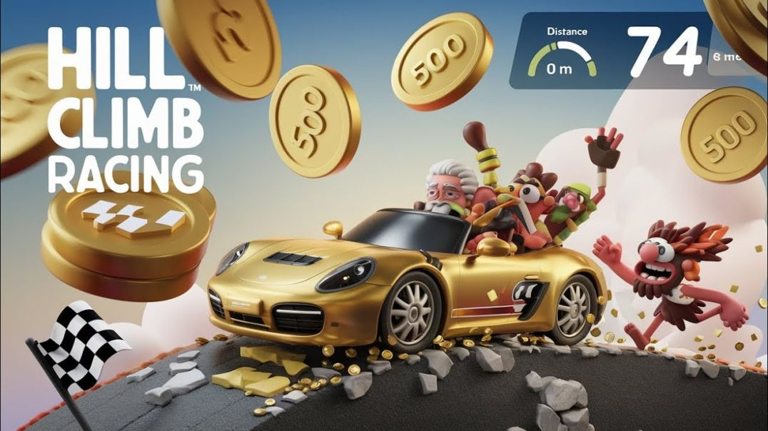 ⁣FIRST TIME PLAY ｜ HILL CLIMB RACING GAME ｜