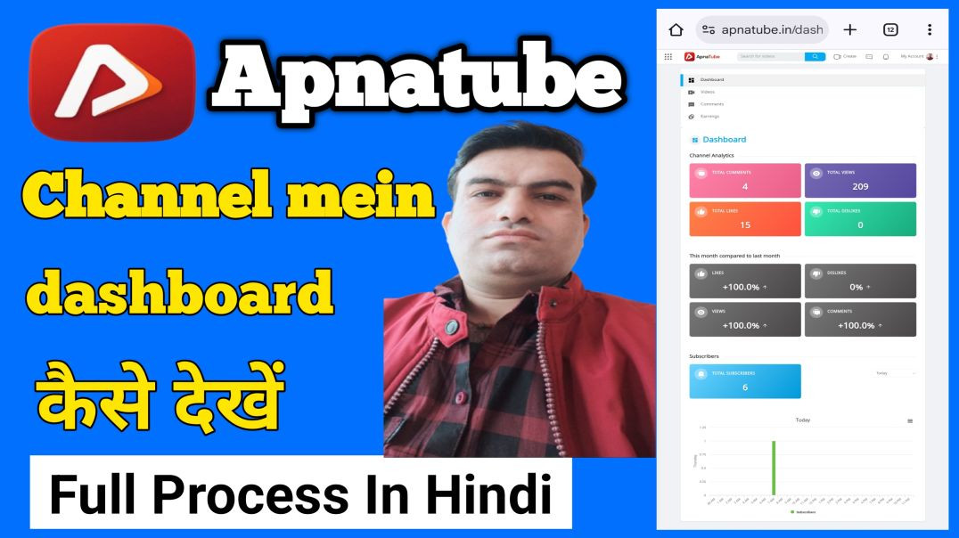 ⁣Apnatube channel mei dashboard keise dekhein