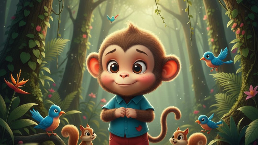 ⁣"फटे कपड़ों वाला खुशदिल बंदर चिंटू"