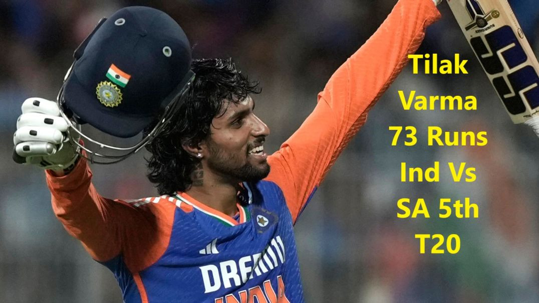 ⁣Tilak Varma Blasting Batting 73 Runs | Ind Vs SA 5th T20 Match..
