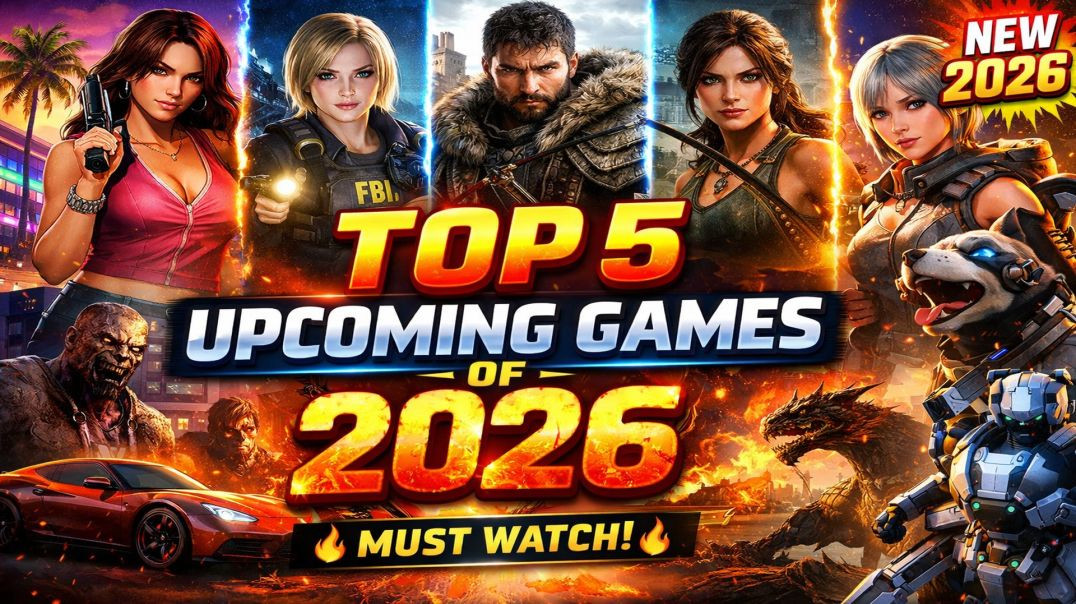 ⁣Top 5 Upcoming Games 2026 🔥 GTA 6, New Horror & Action Games
