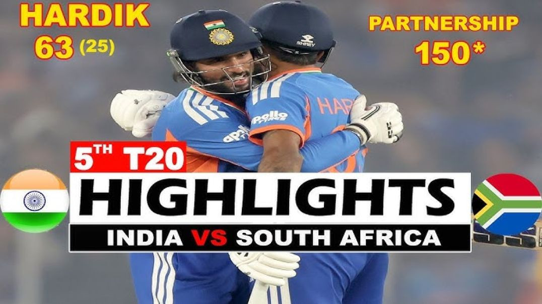 ⁣भारत की बैटिंग हाइलाइट्स Ind Vs SA 5th T20 Match
