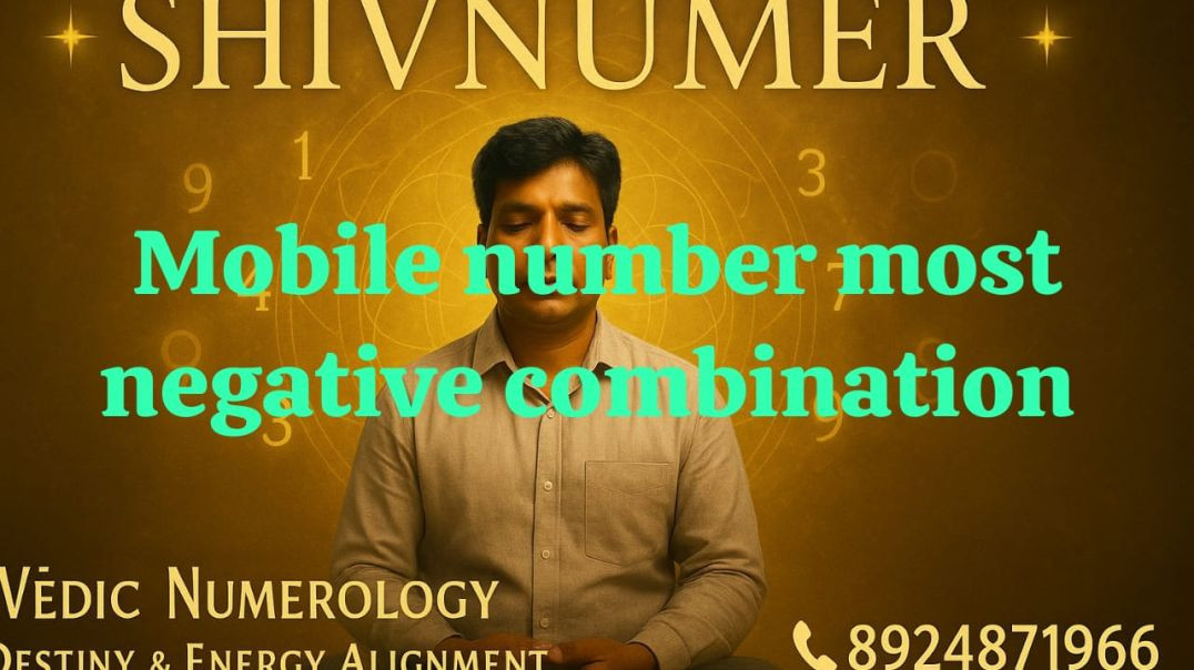 ⁣Mobile number most negative combination